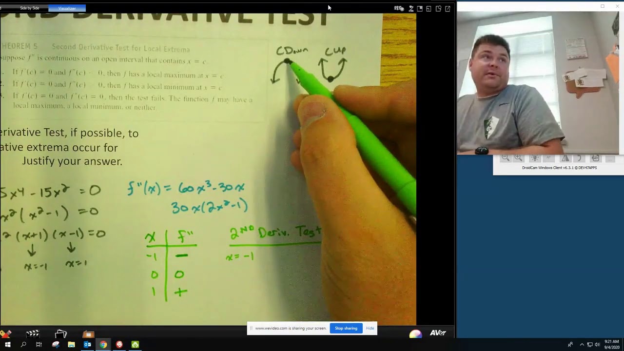 AP Calculus AB/BC - Second Derivative Test - YouTube
