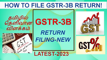 How to File GST Return in Tamil I GSTR 3B filing Latest I 2023