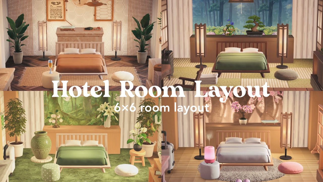 あつ森 | 6×6でつくるホテルレイアウト | animal crossing new horizons | Hotel Room Layout