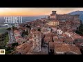 4K drone video of Sermoneta; Lazio, Italy