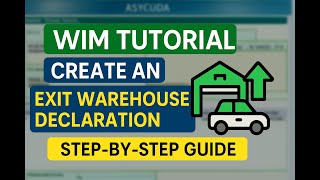 WIM Module: Processing an Exit Warehouse Declaration for a Vehicle