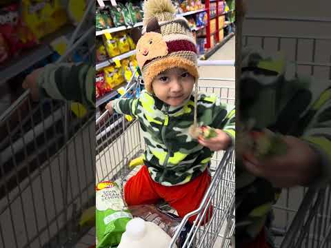 Devansh having fun in woolworths #baby #funny #cutebaby