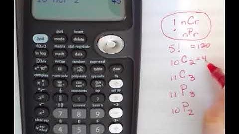 TI-36X Pro Factorial, Combination, Permutation