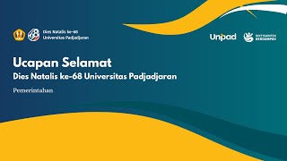Happy 68th Anniversary of Padjadjaran University from the Indonesian Government