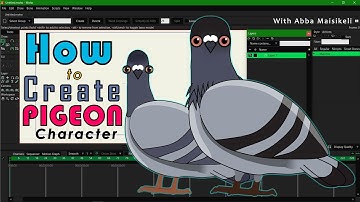 How to Create 2D Pigeon Character  | Tutorial For Moho Beginners | 2021