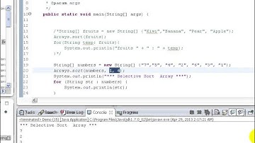 VTC Player   Advanced Java Programming Java SE 7, Searching   Sorting Arrays Primitives   Objects