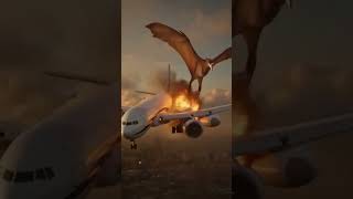 A Massive Winged Prehistoric Predator Attacks Airplane Midair | Epic Crash Scene