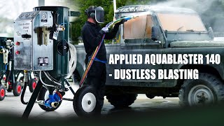 Dustless Blasting a Land Rover Defender - AquaBlaster - Wet Sandblasting - https://appliedpi.com/