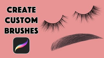Create Custom Eyelash/Eyebrow Brushes in Procreate | Tutorial