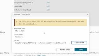 How to Set Up a Tableau Personal Access Token (PAT)