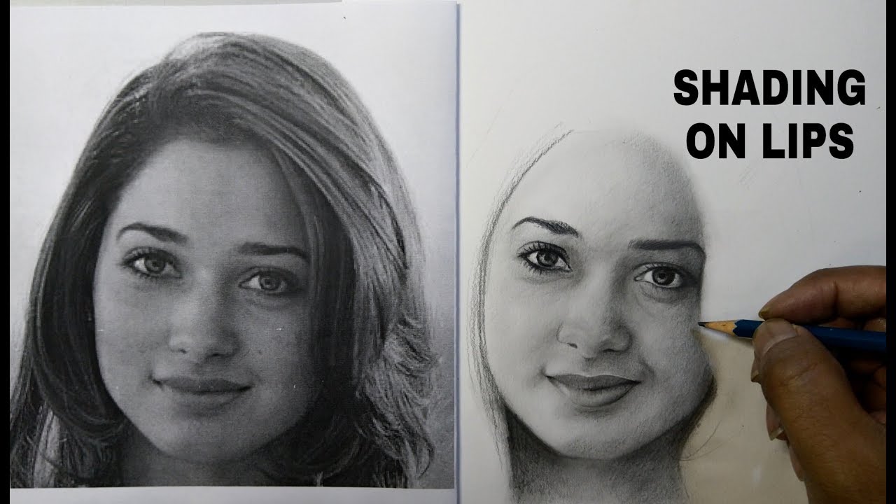 How to do shading on lips episode 03 for beginners in hindi YouTube