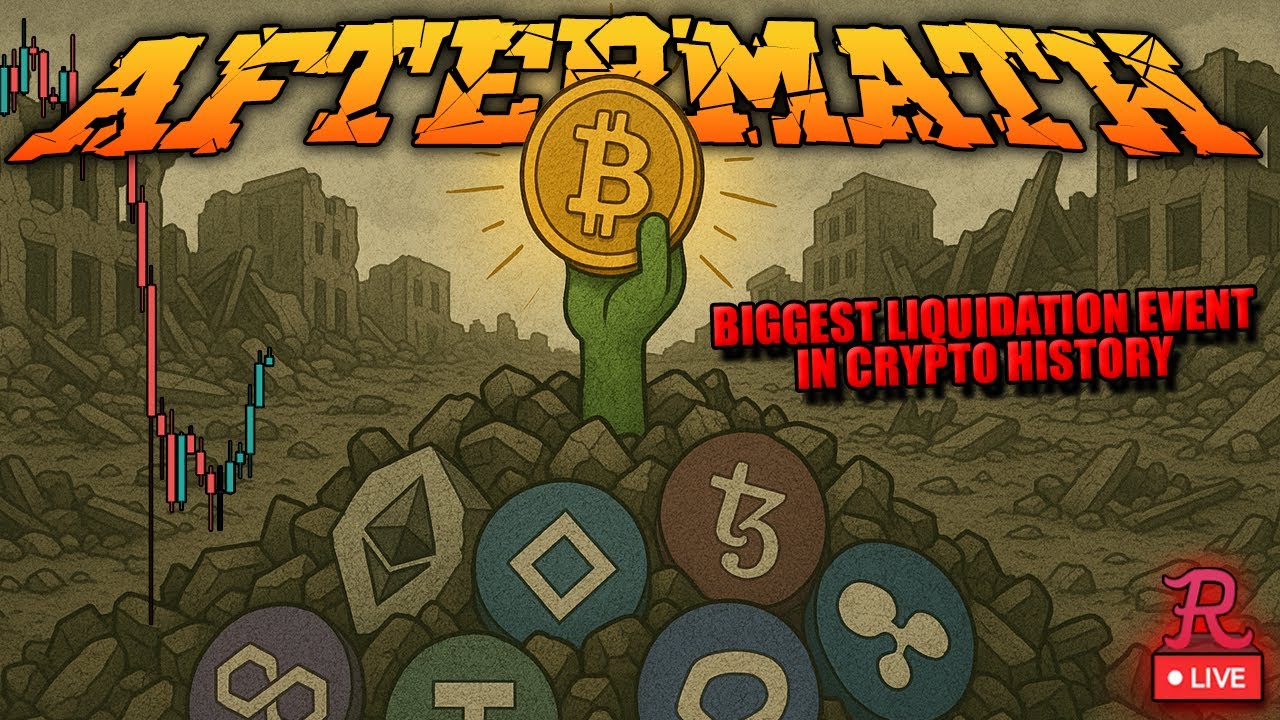 BITCOIN LIVE : BTC AFTERMATH OF LARGEST LIQUIDATION EVENT IN CRYPTO HISTORY