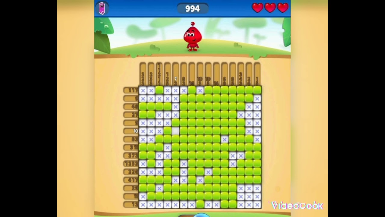 nononページ Nono Crossing Level 994 Picture Nonogram - YouTube