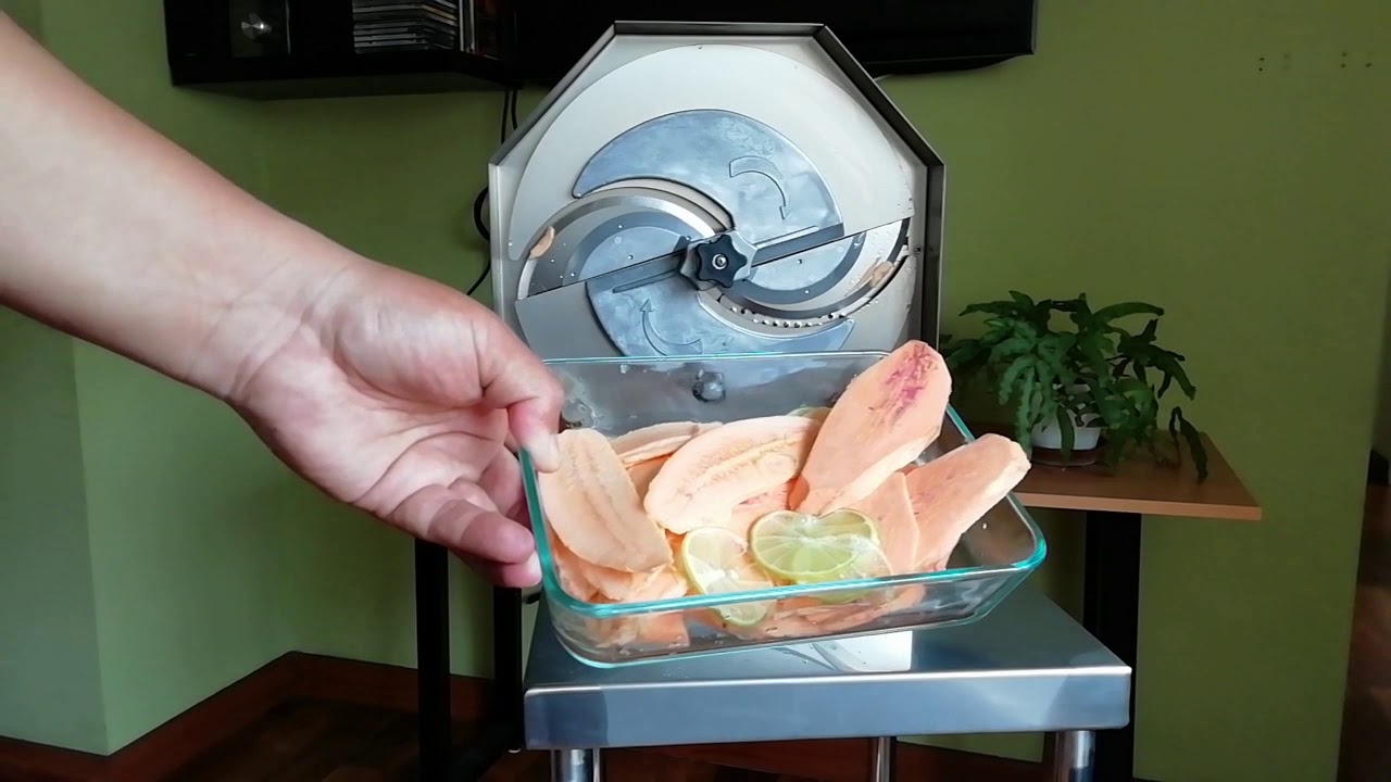 Cortadora Rebanadora Manual: deshidratados, chifles, papas hojuelas, camote chicharrón y otros