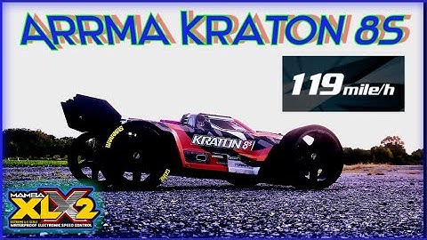 119mph Arrma Kraton 8s SPEEDRUN
