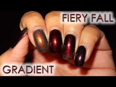 Fiery Fall Gradient | DIY Nail Art Tutorial | MSLP