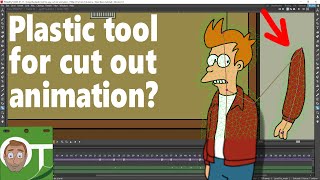 Using the plastic tool for cut out animation - OpenToonz tutorial