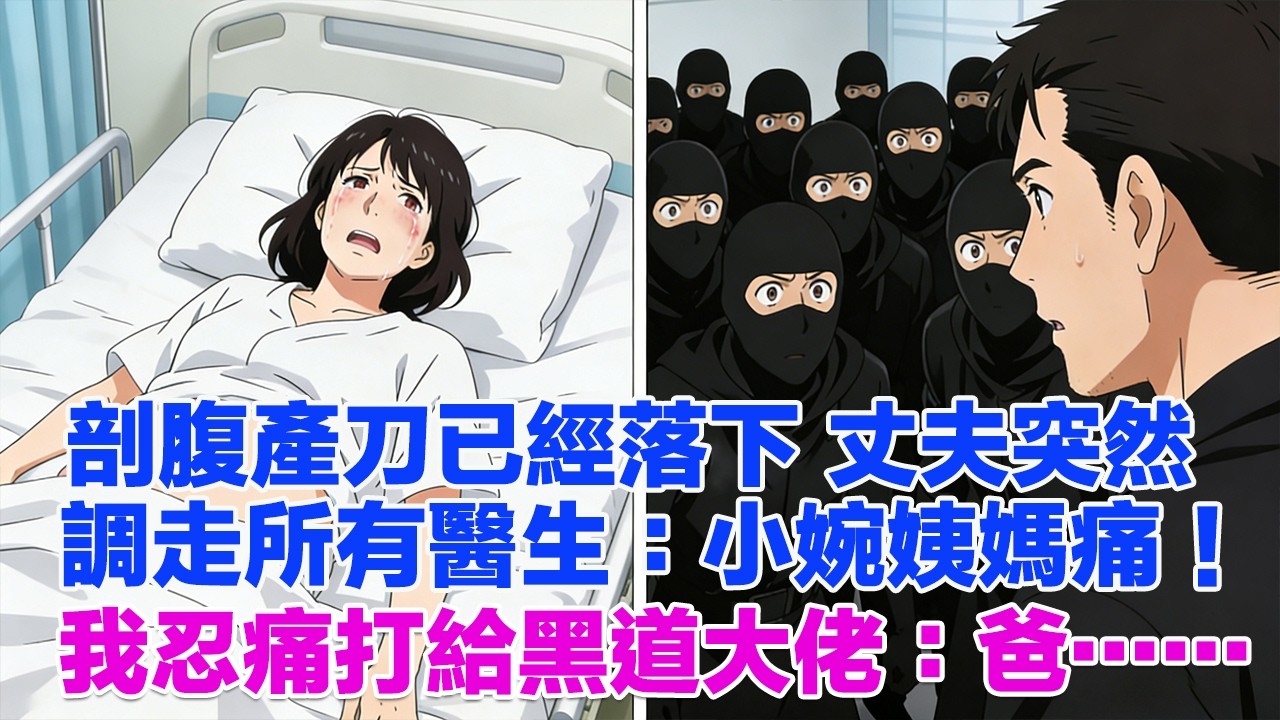 剖腹產刀已經落下 丈夫突然調走所有醫生：小婉姨媽痛！我忍痛打給黑道大佬：爸……#正能量 #故事分享 #生活經驗 #情感