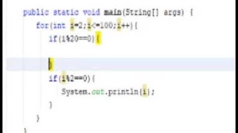 JAVA question explained-how to print even numbers