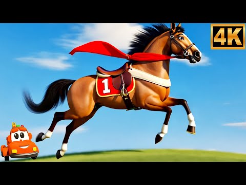चल मेरे घोड़े, Chaal Mere Ghode Tik Tik Tik, Hindi Rhymes For Kids + More Learning Cartoon Videos