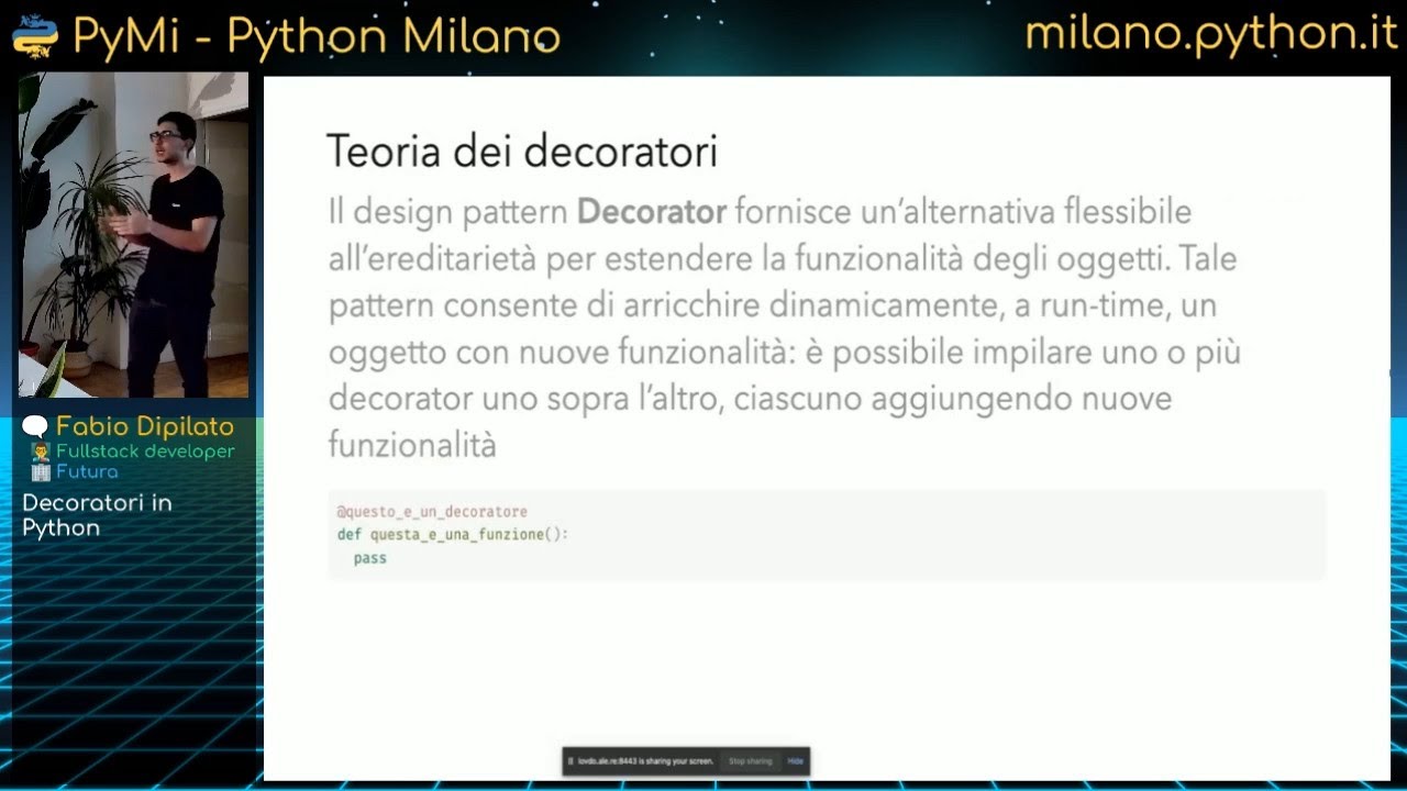 Fabio Dipilato - Decoratori in Python - YouTube