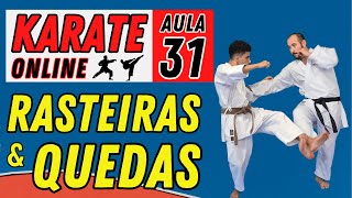 KARATE ONLINE | LESSON 31 - SWEEPING MOVES, FALLS AND TAKEDOWNS