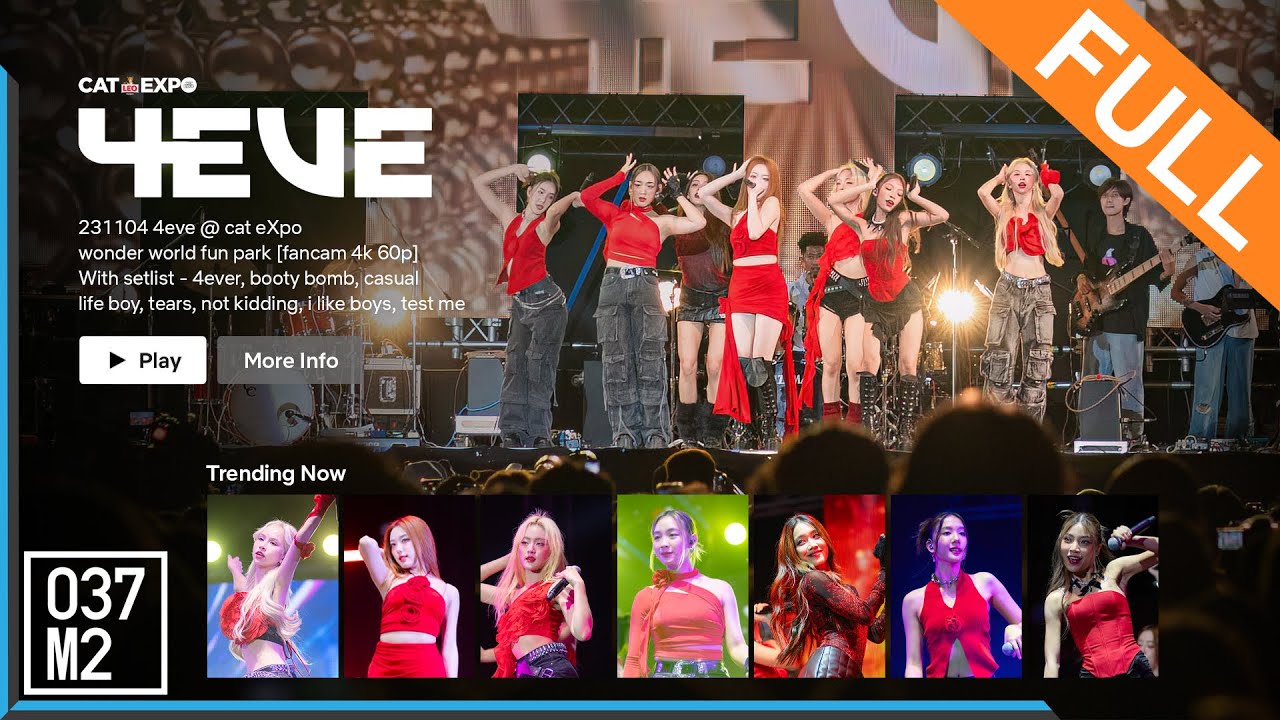 4EVE  @ CAT eXpo, Wonder World Fun Park [Full Fancam 4K 60p] 231104