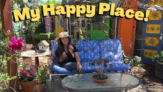 Back Yard Garden Tour - Yard Sale Finds