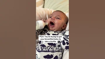 Trying To Get My Breastfed Baby To Take A Bottle Babyboo Bellybump Baby 