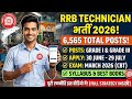 RRB Technician Recruitment 2026 Out! 🚨 6,565 Vacancies | Grade I & Grade III 🔥 Apply Online