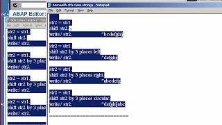 Day 4 SAP ABAP BEGINNERS - STRING OPERATIONS