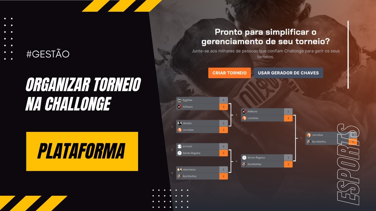 Criar novo Torneio - Challonge