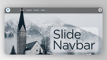 How to Create Responsive Slide Navigation Bar in HTML & CSS | CSS3 Slide Navbar Tutorial