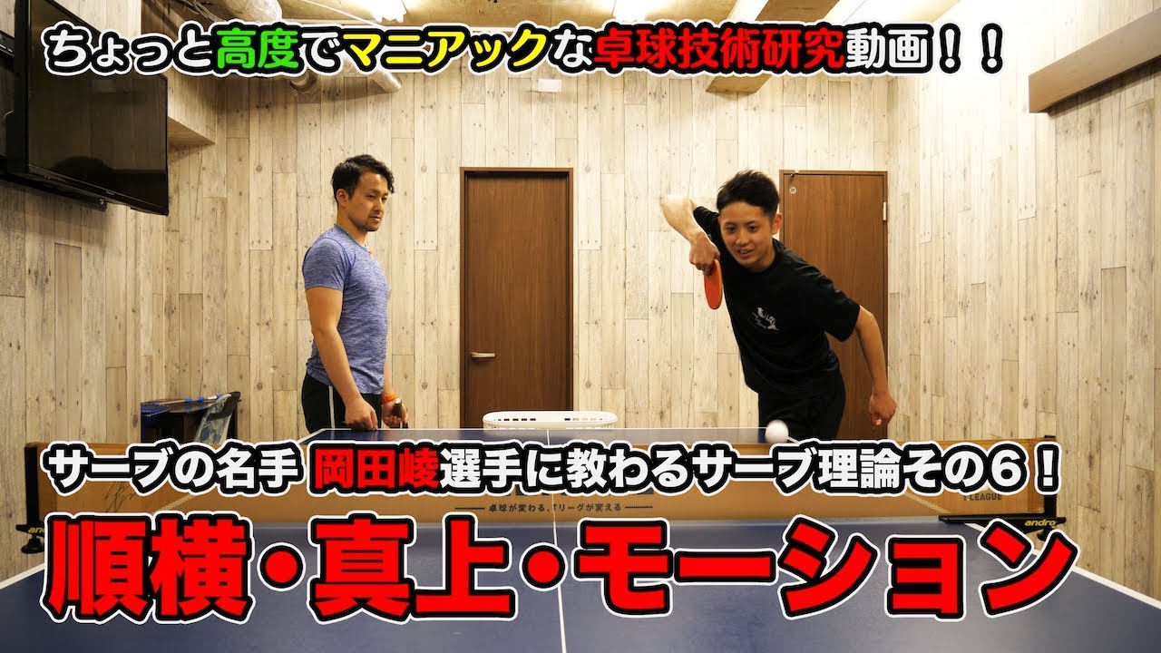 MurajiLab. feat岡田選手 EP.6 順回転サーブのモーションのコツ！【卓球動画はLili PingPong Channel】