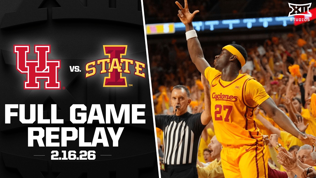 #2 Houston vs. #6 Iowa State Full Game Replay (2.16.26) | 2025-26 Big 12 Men's Basketball