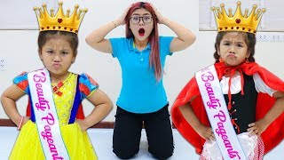 Suri & Annie Pretend Play Beauty Pageant Contest for Kids