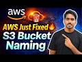 S3 Bucket Naming आता सोप्पं झालं! AWS New Feature Update