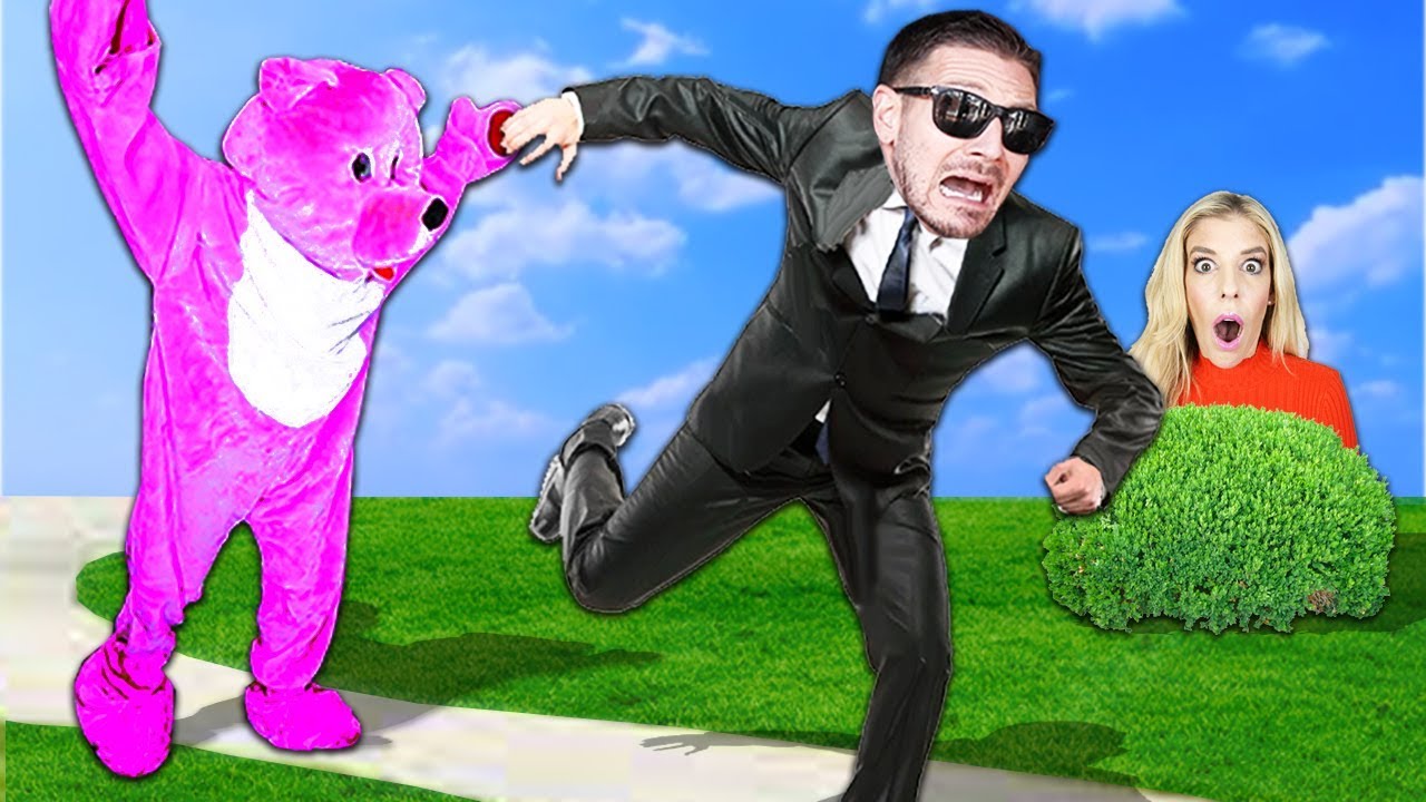 Huge Teddy Bear Prank on Game Master Inc during Hide and Seek Challenge! (Daniel's Twin Escapes)