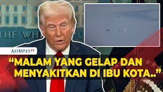 Momen Presiden As Trump Sampaikan Belasungkawa Insiden Kecelakaan Pesawat Vs Helikopter Militer As