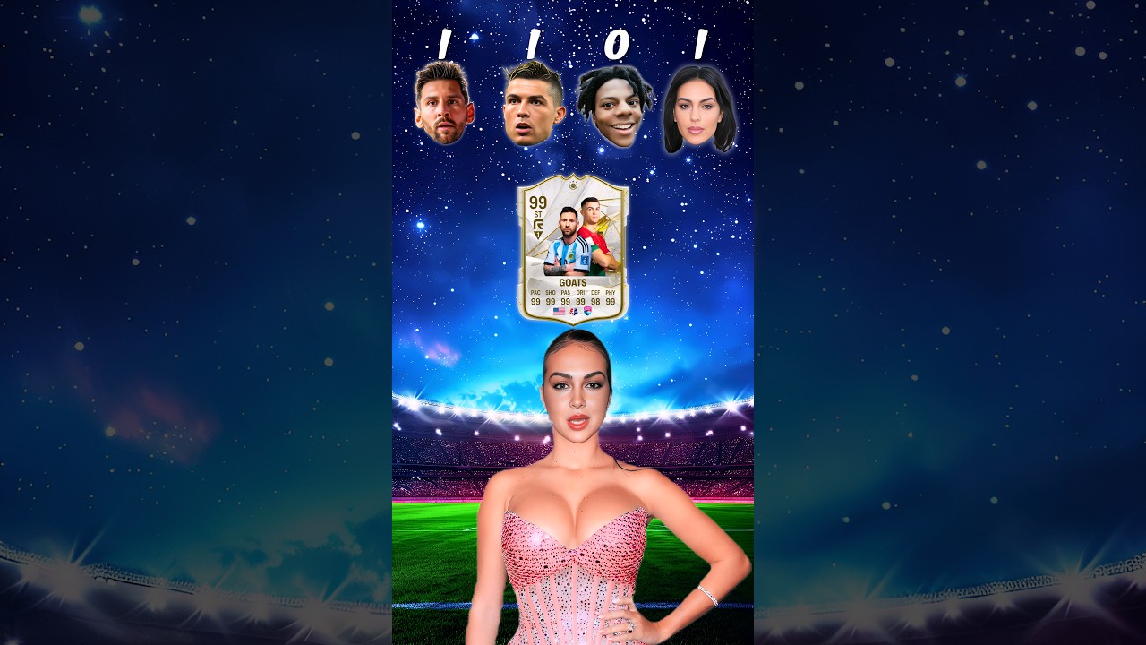 Cristiano Ronaldo😎 vs Lionel Messi🤩 vs IShowSpeed🤣 vs Georgina Rodriguez😘