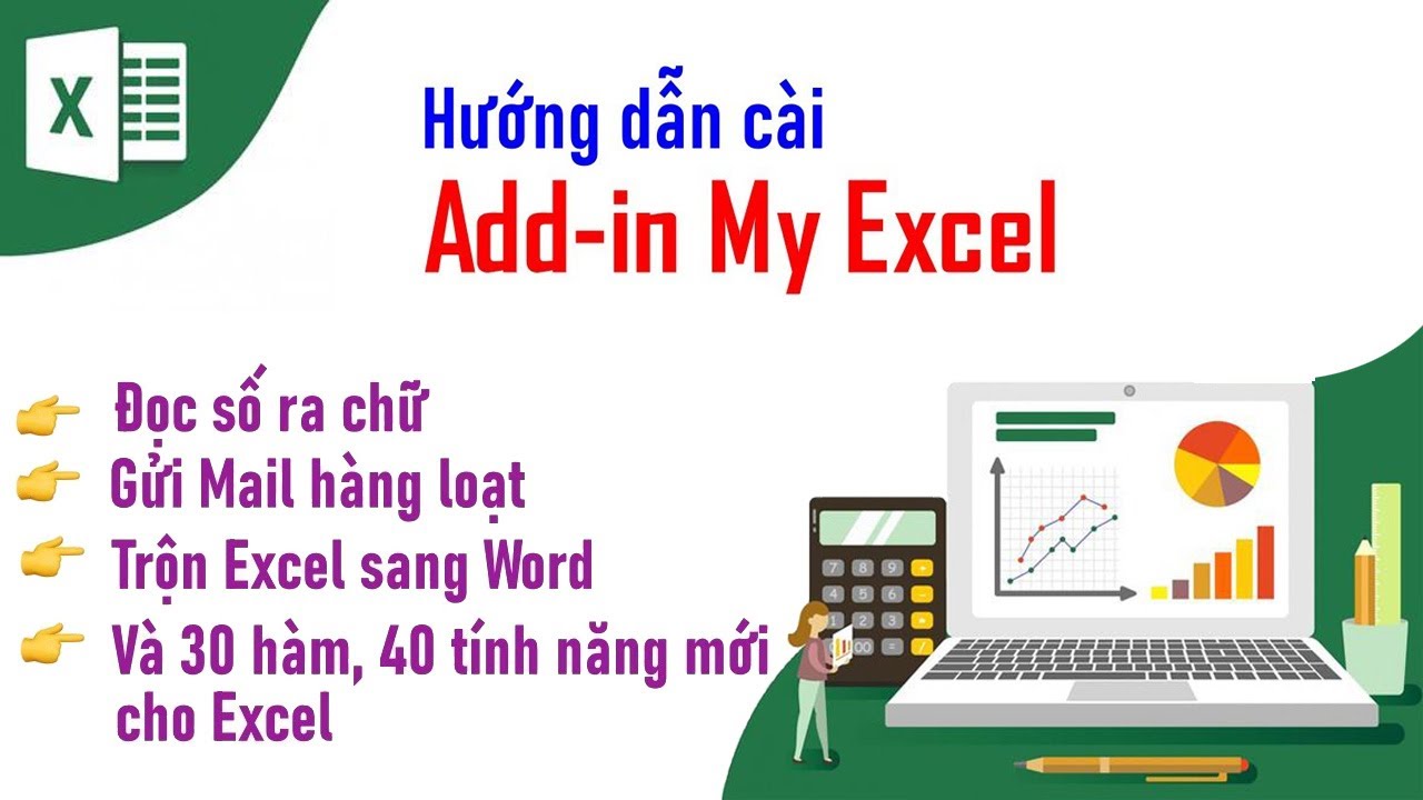 Hướng dẫn Cài add in My Excel - một add in trong excel... - youtube