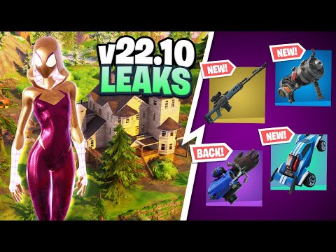 ALL Fortnite v22.10 *LEAKS* - Skins, New Items, Map Changes, ROCKET LEAGUE, & More!