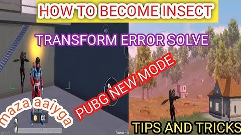NEW INSECT MODE NOT WORKING IN PUBG MOBILE || HOW TO BECOME INSERT || NEW MODE GAME PLAY TIPS