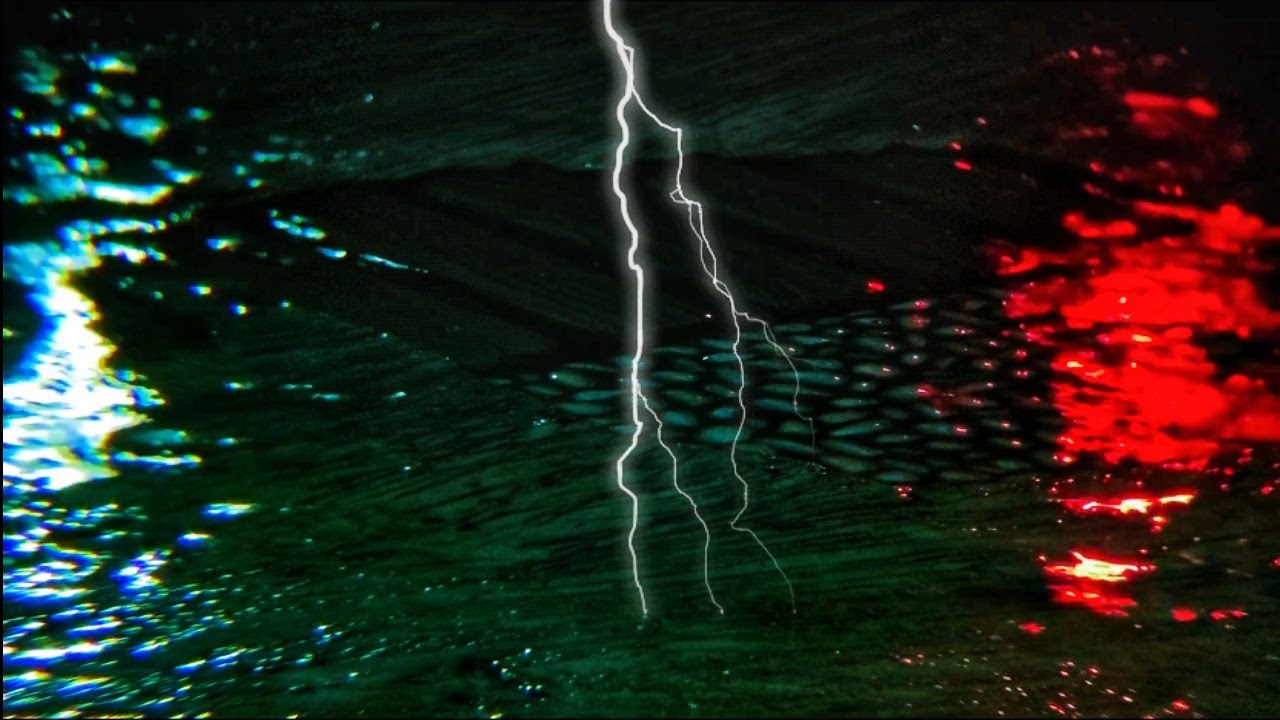 Super Heavy Rain & Thunder at Night 🌧️⚡ Neon City Mood for Study