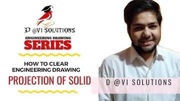Projection Of Solid | Square Pyramid | D @vi solutions