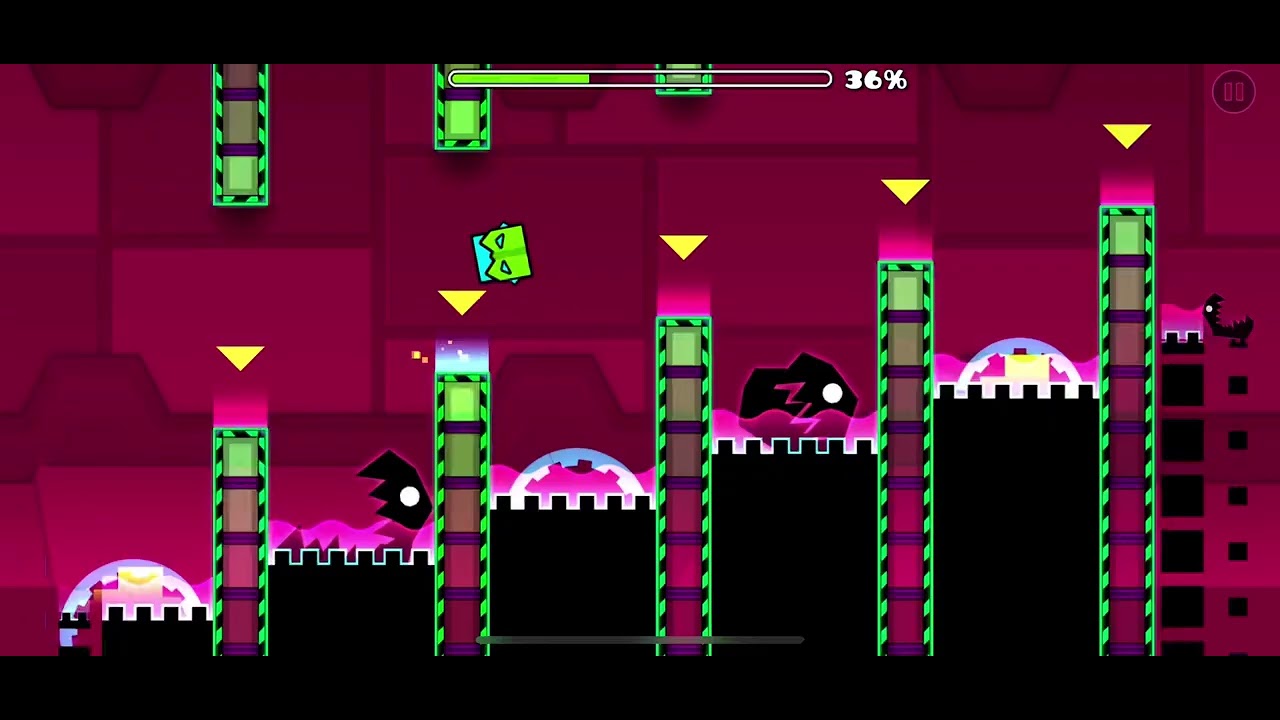 Geometry Dash airborne robots full level with all coins - YouTube