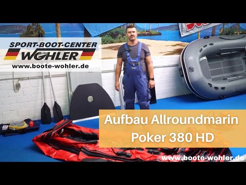 Aufbau Allroundmarin Schlauchboot mit Einlegeboden am Beispiel des Allroundmarin Poker HD 380