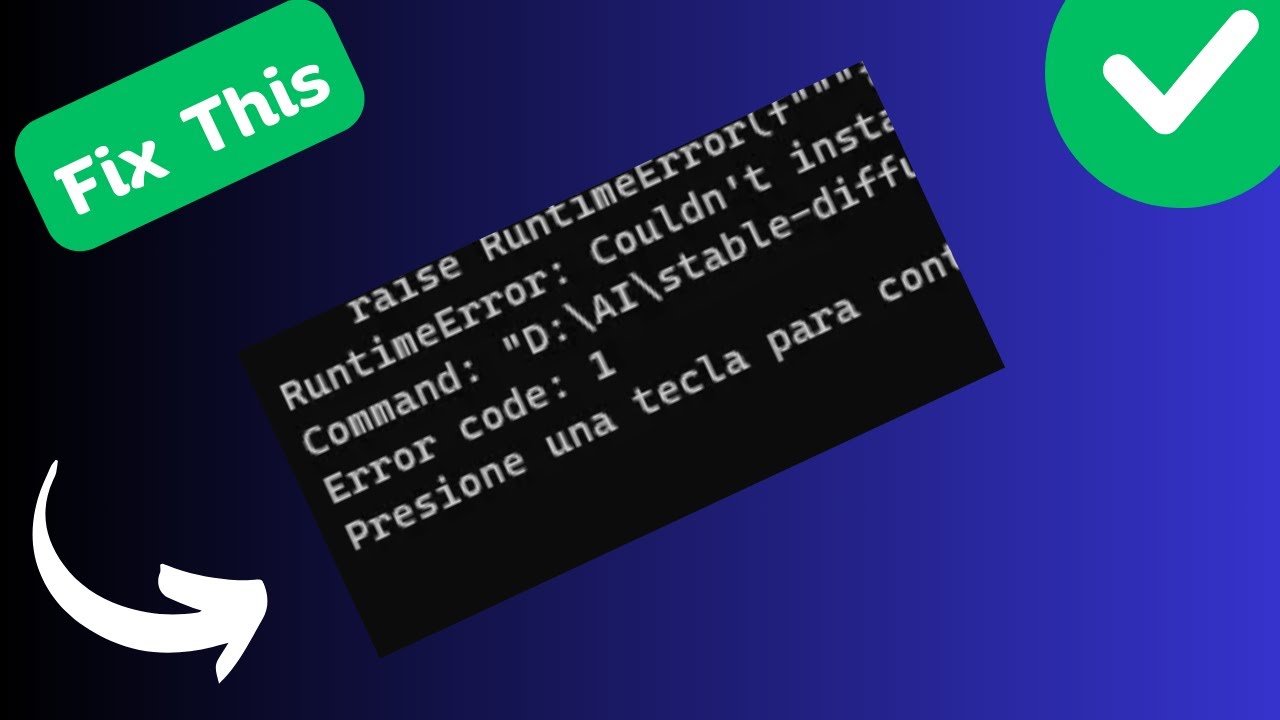 How To Fix “Error code: 1” in Stable Diffusion