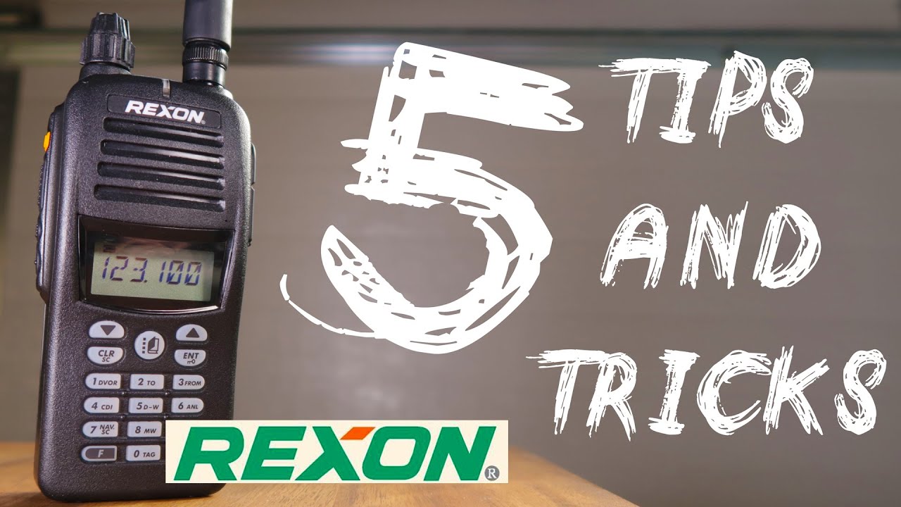 5 useful tips and tricks Rexon Aviation Radio / Transceiver YouTube