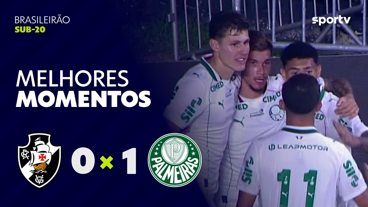 VASCO 0 X 1 PALMEIRAS | MELHORES MOMENTOS | BRASILEIRÃO SUB-20 2026 | sportv